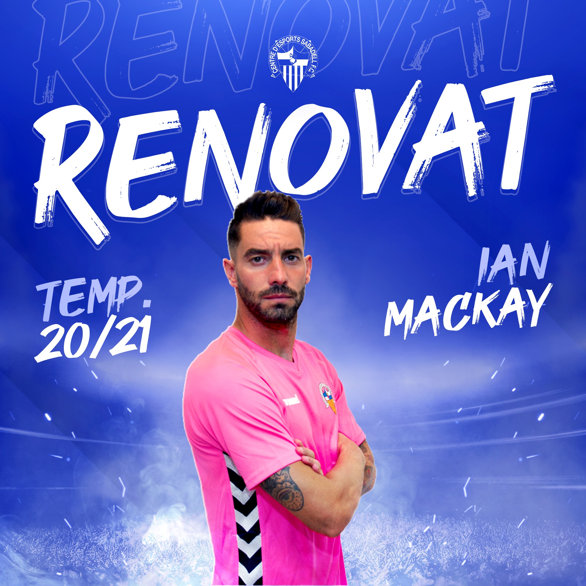 Acuerdo para la renovación de Ian Mackay hasta junio de 2021 Web